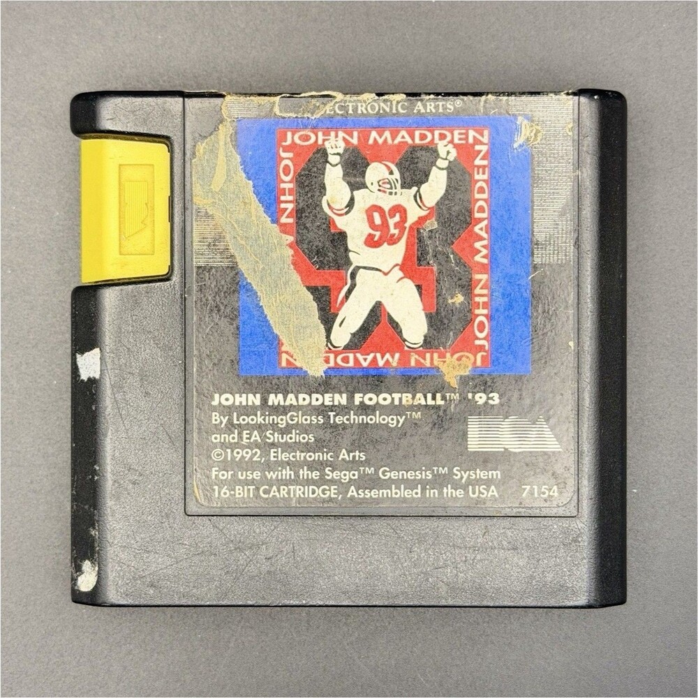 Electronic Arts John Madden Football '93 Sega Genesis NTSC-U/C 1992